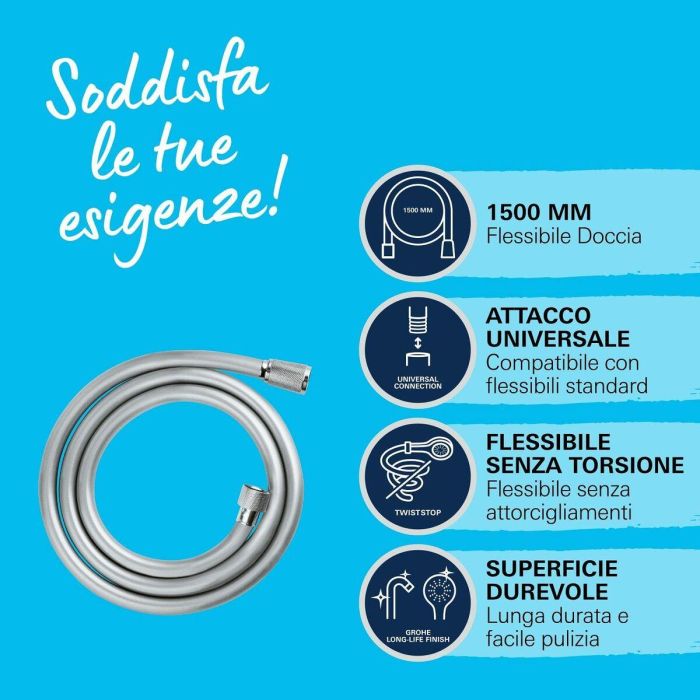 Grohe 28741002 Manguera de ducha VitalioFlex Trend 1,5 m 14