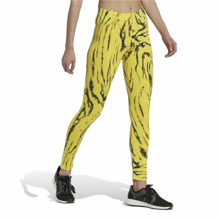 Mallas Deportivas de Mujer Adidas Future Icons Animal-Print Amarillo 3 Mallas Deportivas de Mujer Adidas Future Icons Animal-Print Amarillo 3