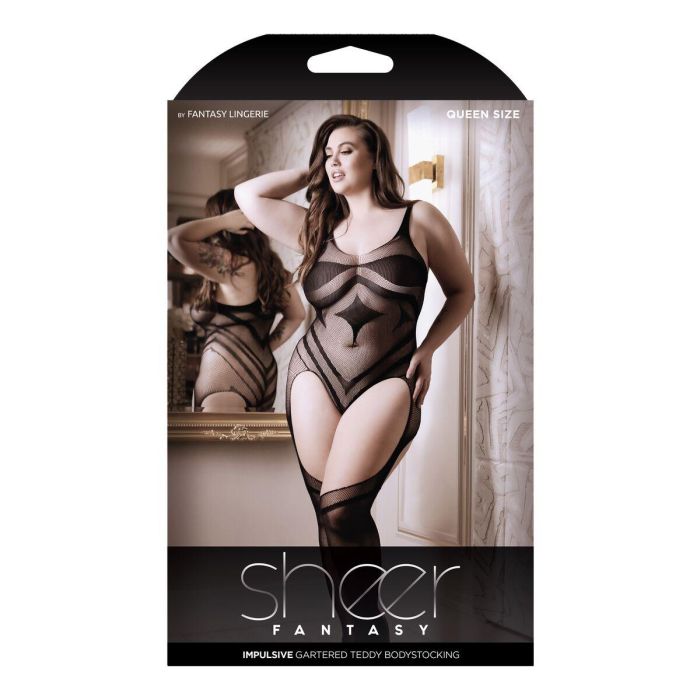 Body Fantasy Lingerie Negro Queen size