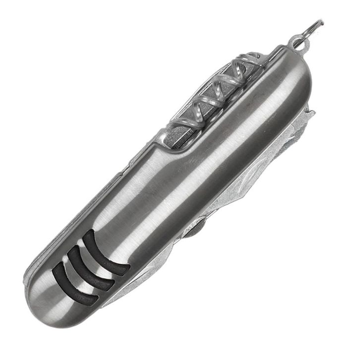 The Concept Factory Navaja Multifunción 11 En 1 de Acero Inoxidable con Tijeras, Cuchillo y 9 Herramientas Más 2