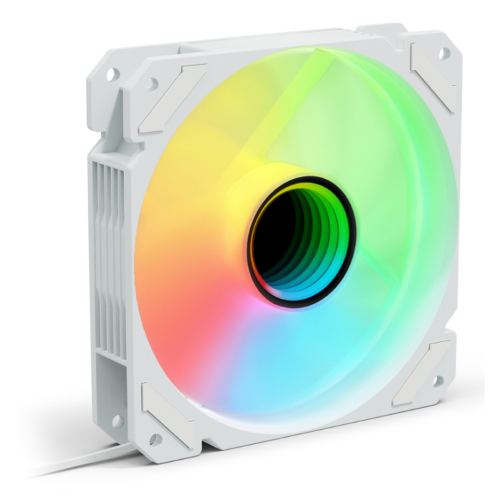 Sharkoon SHARK Mirror PWM RGB Carcasa del ordenador Ventilador 12 cm Blanco 1 pieza(s) Sharkoon SHARK Mirror PWM RGB Carcasa del ordenador Ventilador 12 cm Blanco 1 pieza(s)