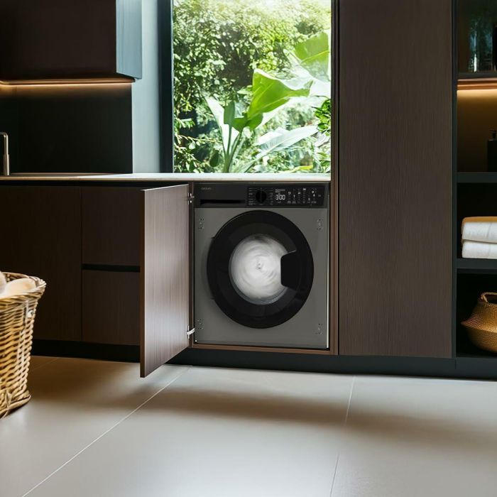 Lavadora Cecotec Bolero DressCode 750 BI Inverter Steel A 1200 rpm 7 kg 2