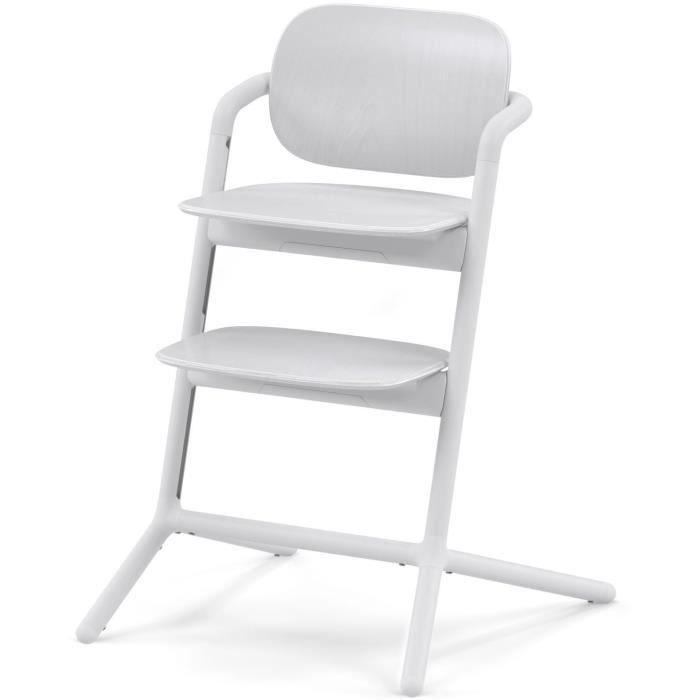 Cybex CYB4063846288731 Trona Lemo 2, Silla Alta de Diseño Evolutivo para Bebés, completamente escalable y ajustable, acabado Todo Blanco