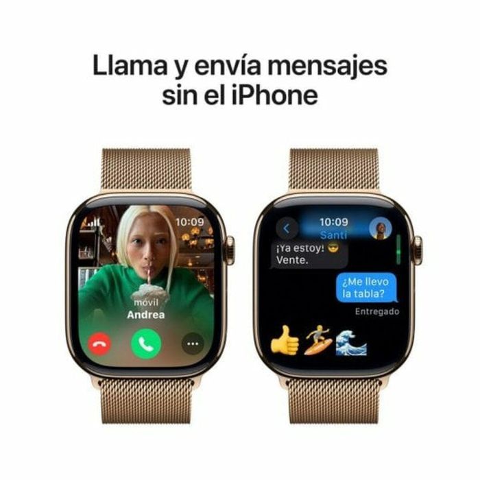 Reloj Hombre Apple Dorado 46 mm 3