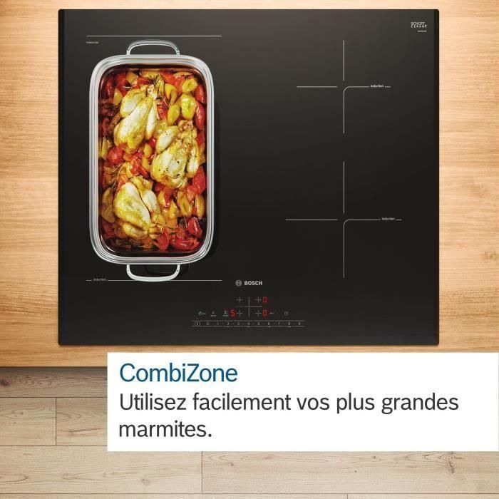 Placa de inducción de 60 cm - BOSCH SER6 - PVS63KHC1E Negro - 4 fuegos - Home Connect - L592xP522 mm 1 Placa de inducción de 60 cm - BOSCH SER6 - PVS63KHC1E Negro - 4 fuegos - Home Connect - L592xP522 mm 1