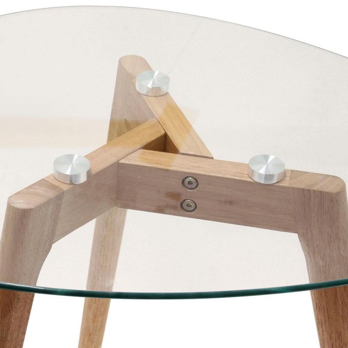 Home Deco Factory Juego de 2 Mesas Nido Cristal Templado Irregular 60x45cm y 50x38cm 5