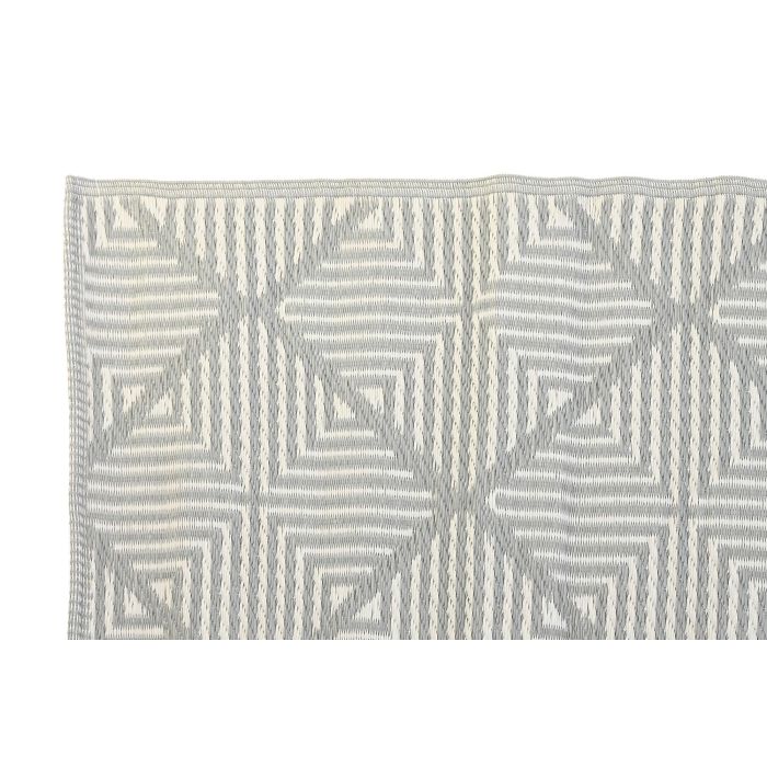 DKD Home Decor Alfombra Azul Marrón Claro Poliéster 180x120 cm (Pack 4 Unidades Surtidas) 1