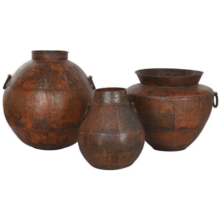 Anfora Item Home DKD Home Decor Marron Oscuro 80 x 67 x 80 cm 5