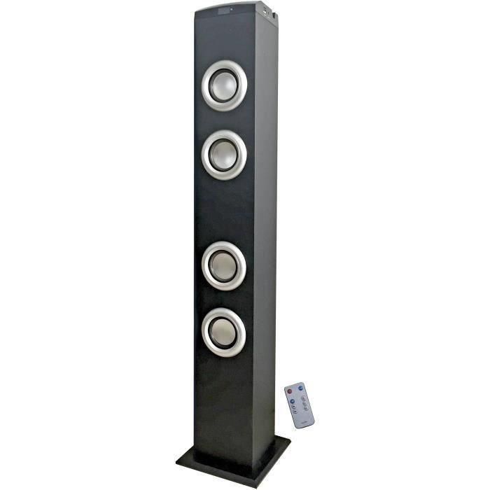 Inovalley HP47-BTH Torre de Sonido Bluetooth Negra 4x15W con USB, Micro SD, AUX-IN y Radio FM compatible con Smartphone, MP3, iPod, iPad. 0 Inovalley HP47-BTH Torre de Sonido Bluetooth Negra 4x15W con USB, Micro SD, AUX-IN y Radio FM compatible con Smartphone, MP3, iPod, iPad. 0
