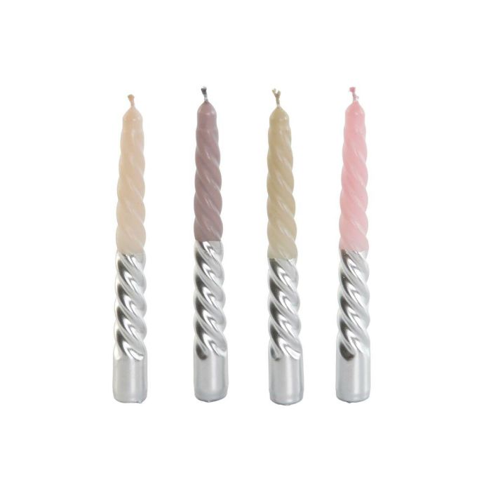 Velas DKD Home Decor Bicolor 2 x 2 x 18,5 cm (4 Piezas) (4 Unidades) 1