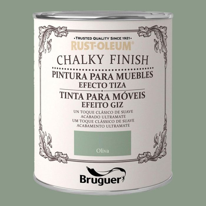 Rust-oleum chalky finish muebles oliva 0,750l 5397527 bruguer