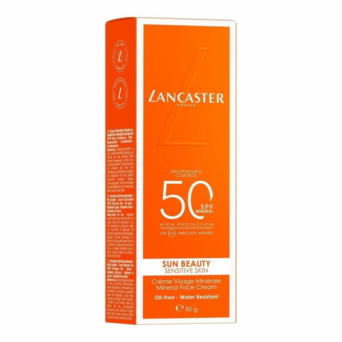 LANCASTER SUN BEAUTY Crema Facial Mineral SPF50 para Piel Sensible 30 ml 1