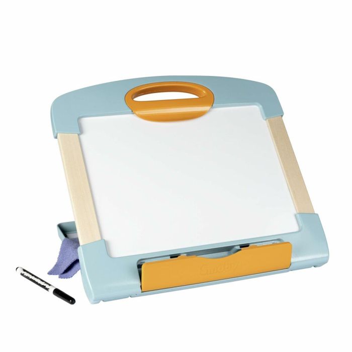 Smoby Pizarra Magnética 3032164107124 - Fácilmente transportable - 3 formas de utilizarla - Made in France