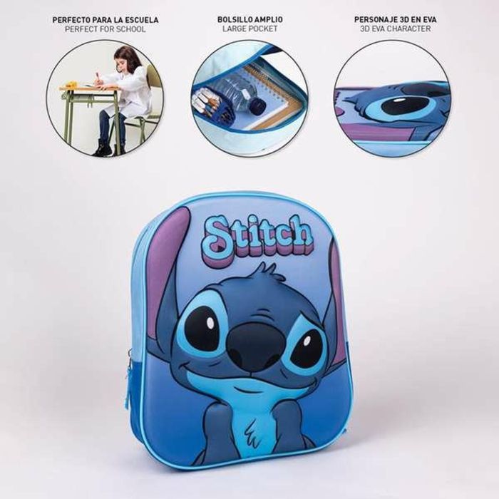 Mochila infantil 3D stitch 25x31x10 cm 1