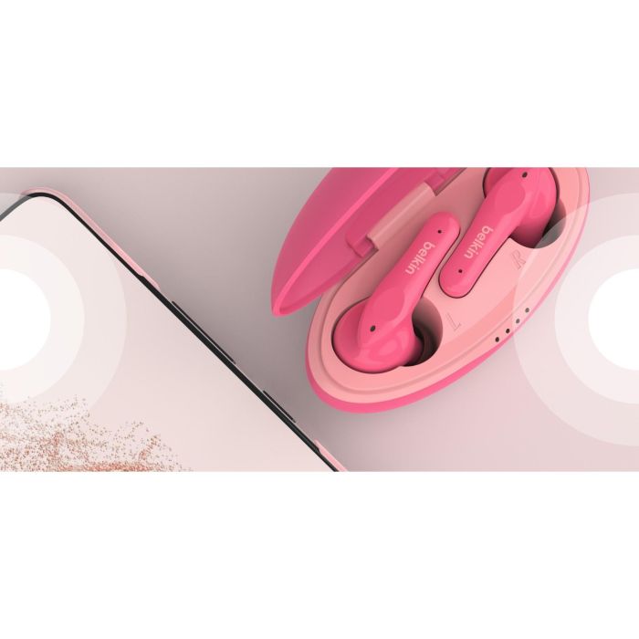 Auriculares con Micrófono Belkin PAC003BTPK Rosa 8 Auriculares con Micrófono Belkin PAC003BTPK Rosa 8