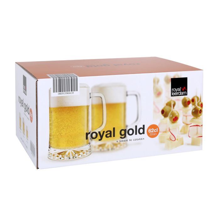 Set de 6 Jarras de Cerveza Royal Gold 62 cl - Royal Leerdam 5 Set de 6 Jarras de Cerveza Royal Gold 62 cl - Royal Leerdam 5