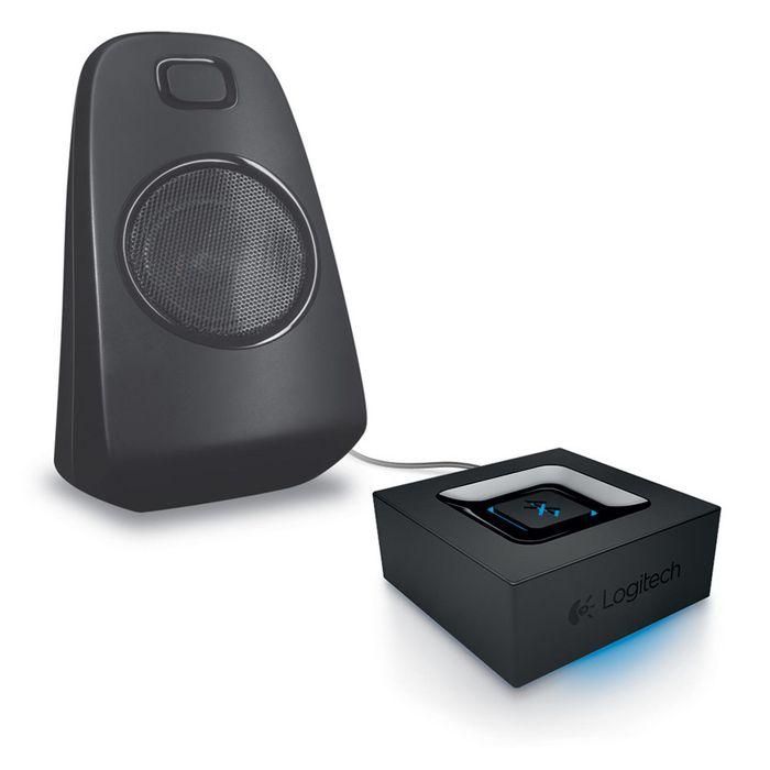 Logitech Adaptador de Audio Bluetooth para Altavoces, Convierte Sistema de Sonido en Inalámbrico, Conexión Multipunto RCA 3.5mm 6
