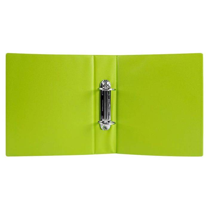 Carpeta De 2 Anillas 40 mm Redondas Liderpapel A5 Carton Forrado Pvc Verde Pistacho 4