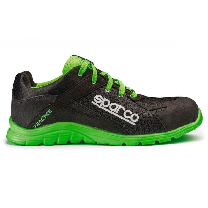 Sparco 0751737NRVF Zapatillas de Seguridad Practice Keke S1P SRC Puntera Composite Antipunzantes Negro/Verde Talla 37 Sparco 0751737NRVF Zapatillas de Seguridad Practice Keke S1P SRC Puntera Composite Antipunzantes Negro/Verde Talla 37