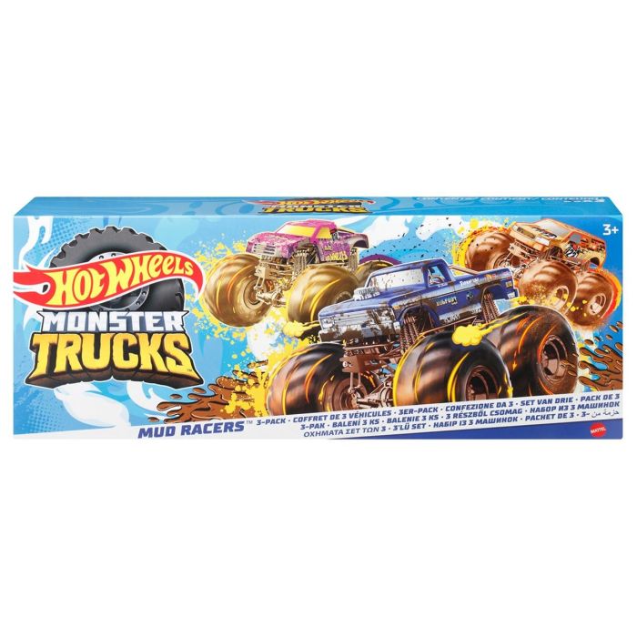 Pack De 3 Coches Monster Truck 1:64 Hnt79 Hot Wheels