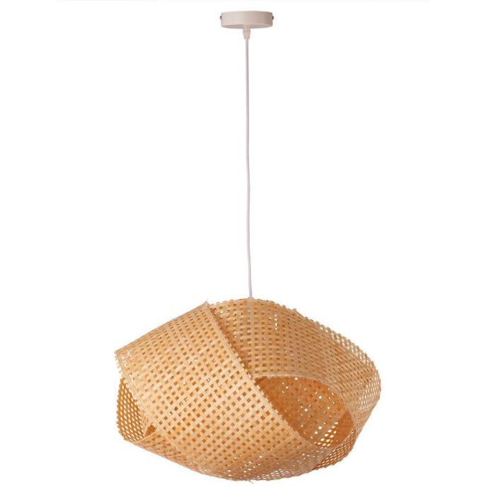 Lámpara Colgante Bambú Badalona, Estilo Natural y Mediterráneo, Casquillo E27 para Salón, Comedor, Dormitorio SKD-P80025 1