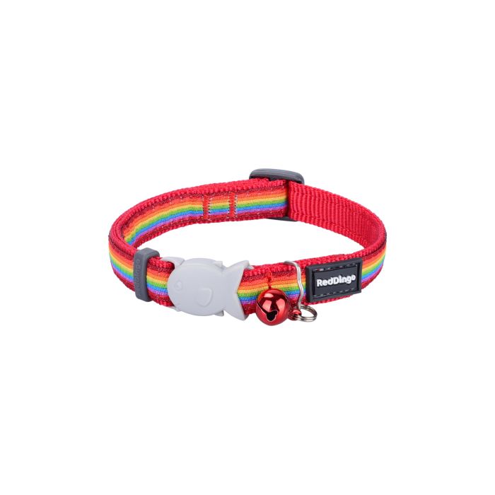 Red Dingo Collar para Perro Ajustable Rainbow 15 mm x 24-36 cm, Nylon Cómodo y Duradero con Hebilla de Acero Inoxidable y Anilla D 2 Red Dingo Collar para Perro Ajustable Rainbow 15 mm x 24-36 cm, Nylon Cómodo y Duradero con Hebilla de Acero Inoxidable y Anilla D 2