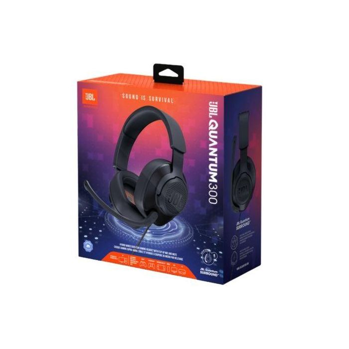 JBL JBLQUANTUM300BLK - Auriculares Gaming con Micrófono Flip-Up, JBL QuantumSURROUND, Sonido Inmersivo, Jack 3.5mm, Negros 4 JBL JBLQUANTUM300BLK - Auriculares Gaming con Micrófono Flip-Up, JBL QuantumSURROUND, Sonido Inmersivo, Jack 3.5mm, Negros 4
