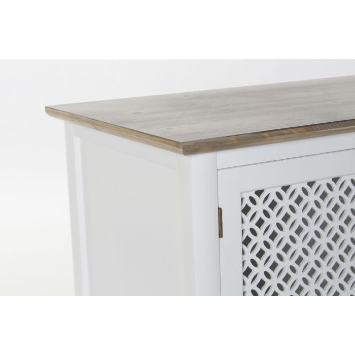 DKD Home Decor Mueble TV Tradicional Arabe white Blanco Marron Claro 120 x 45 x 58 cm 1
