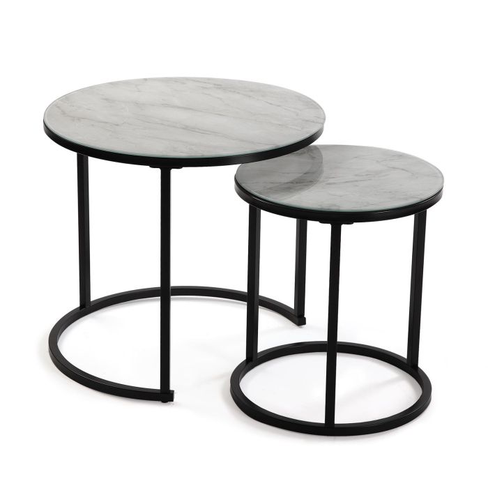 Set Mesillas Nido Acb/ Marmol Versa 50X45CM Set Mesillas Nido Acb/ Marmol Versa 50X45CM