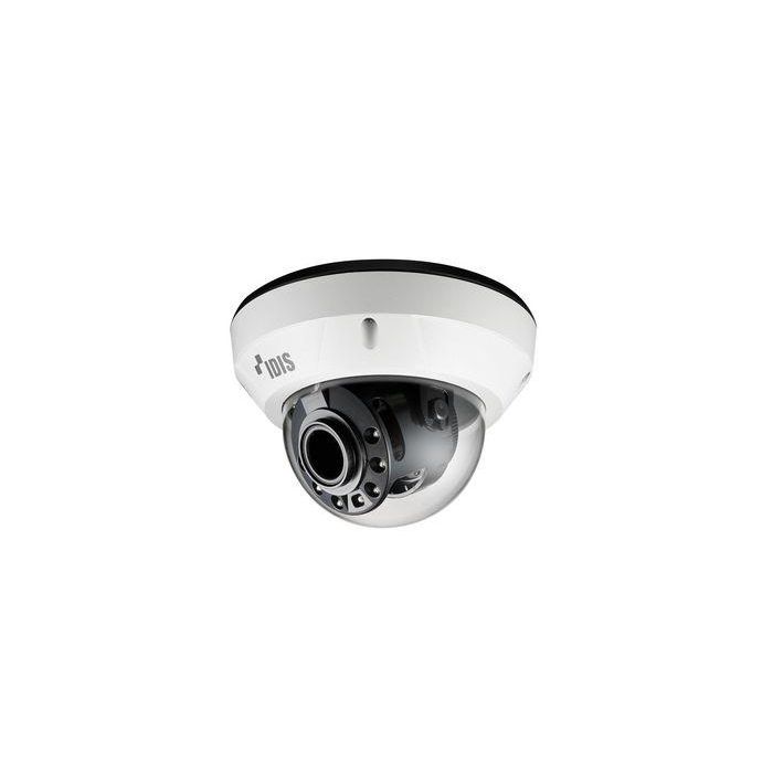 Idis Cámara minidomo IP 5M 3.0-13.5mm antivandálico IR30 WDR IK10 IP67 12V/PoE. Audio, alarma, calefactor, NDAA Idis Cámara minidomo IP 5M 3.0-13.5mm antivandálico IR30 WDR IK10 IP67 12V/PoE. Audio, alarma, calefactor, NDAA