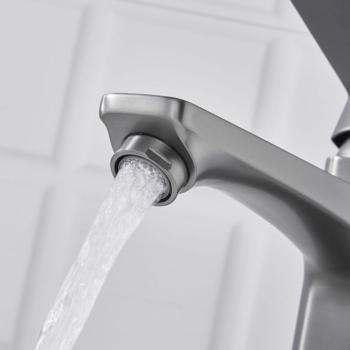 Grifo Monomando Fontastock Acero Inoxidable Zinc Aleación de Zinc Alto 2