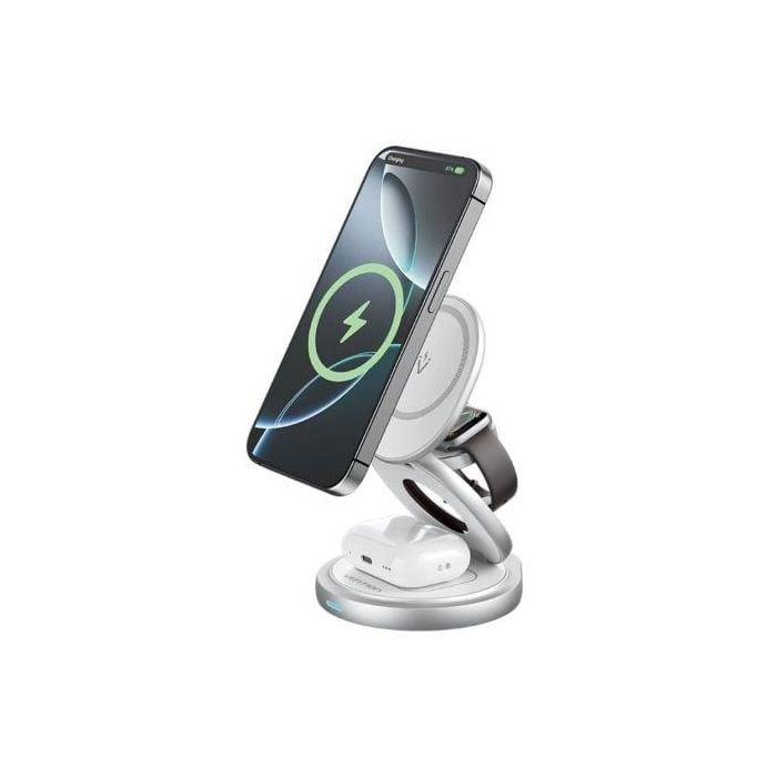 Vention FGEI0 Base de Carga Inalámbrica 3 en 1 MagSafe 15W para iPhone, Apple Watch y AirPods, Plegable con Rotación 360° 0 Vention FGEI0 Base de Carga Inalámbrica 3 en 1 MagSafe 15W para iPhone, Apple Watch y AirPods, Plegable con Rotación 360° 0