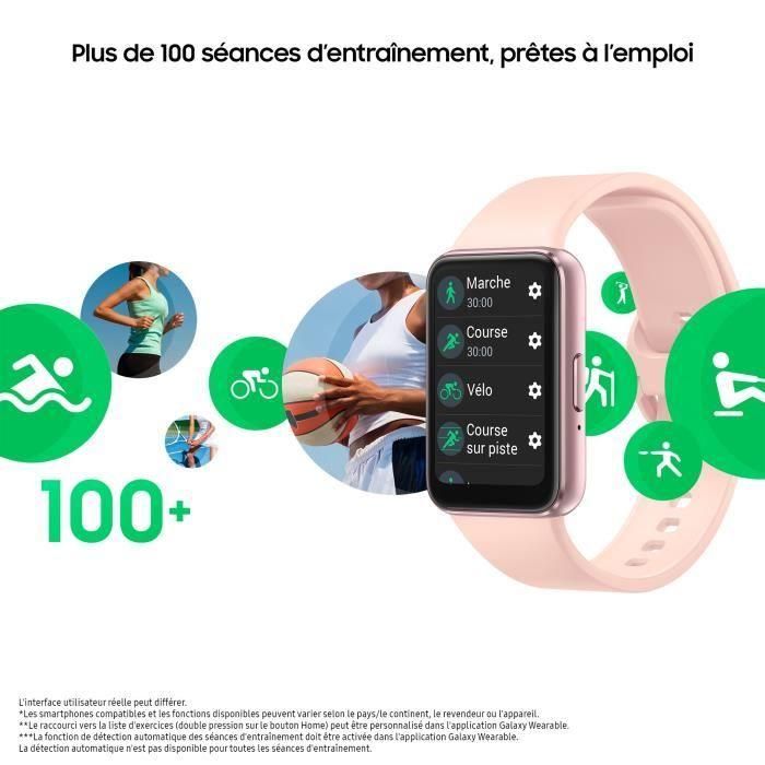 Pulsera Conectada SAMSUNG Galaxy Fit 3 Rosa 3 Pulsera Conectada SAMSUNG Galaxy Fit 3 Rosa 3