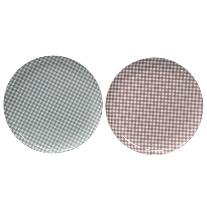 Plato Shabby DKD Home Decor Rosa Azul 20 x 1 x 20 cm (12 Unidades) Plato Shabby DKD Home Decor Rosa Azul 20 x 1 x 20 cm (12 Unidades)