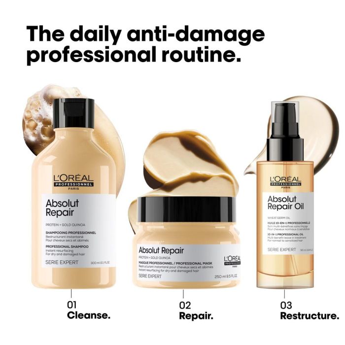 Champú Reestructurante L'Oreal Professionnel Paris ABSOLUT REPAIR 300 ml 7 Champú Reestructurante L'Oreal Professionnel Paris ABSOLUT REPAIR 300 ml 7