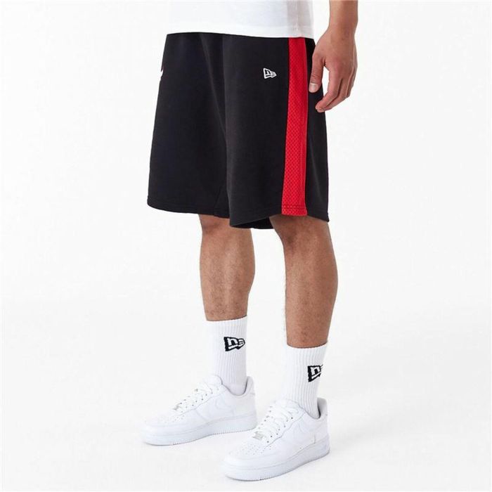 Pantalones Cortos Deportivos para Hombre New Era NBA MESH PANEL OS SHORTS CHIBUL 60435477 Negro 3