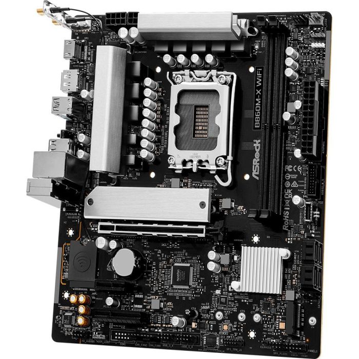 ASRock B860M-X 1851 Placa Base micro ATX Intel B860 DDR5 LGA 1851 WiFi HDMI DisplayPort 4