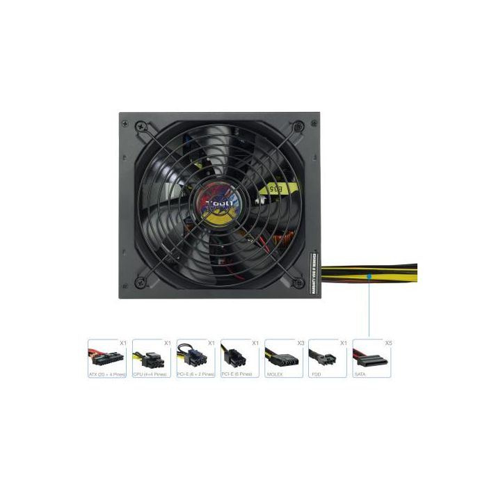 TOOQ FUENTE ALIMENTACION TQAPOLO-600SP 600W 2 TOOQ FUENTE ALIMENTACION TQAPOLO-600SP 600W 2