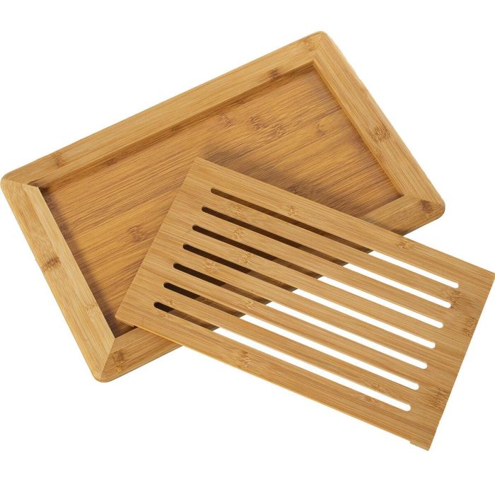 Tabla de cortar Alexandra House Living Marrón Madera 42 x 2 x 28 cm Pan 5