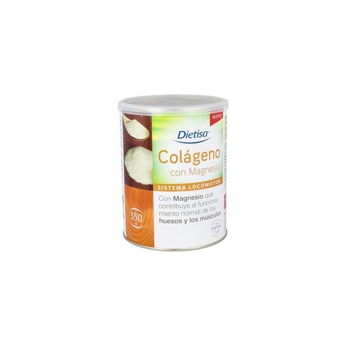 DIETISA Colágeno con Magnesio, Vitamina C y D, para huesos y músculos, Polvo Sabor Neutro 350g