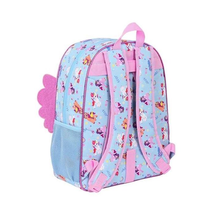 Mochila Escolar My Little Pony Wild & free Azul Rosa 33 x 42 x 14 cm