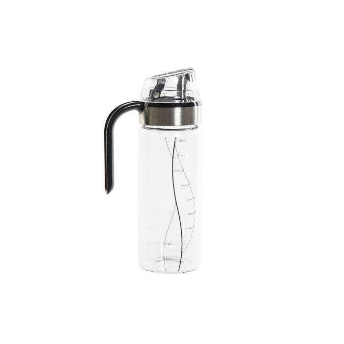 DKD Home Decor Aceitera Vinagrera Basicos de Borosilicato e Inox 450ml Transparente/Negro, Apto Lavavajillas, 7x22x10.5 cm 0 DKD Home Decor Aceitera Vinagrera Basicos de Borosilicato e Inox 450ml Transparente/Negro, Apto Lavavajillas, 7x22x10.5 cm 0