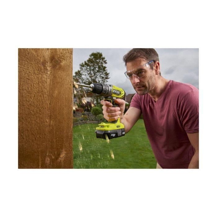 Taladro de percusión con percusión 18V One+ R18PD2-0 2 velocidades 18V una+ 40 nm, iluminación LED-2 baterías de litio+ 2 ah+ cargador 3