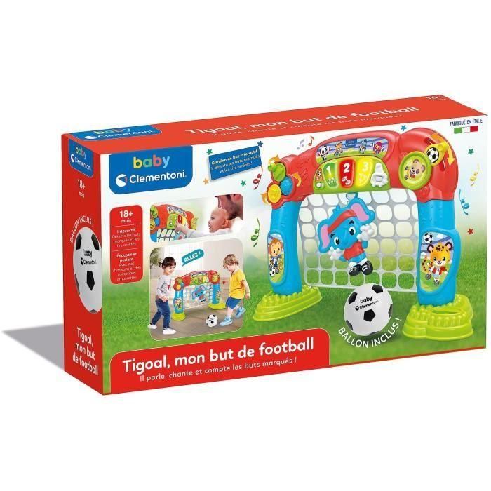 Baby Clementoni CLE8005125527830 Tigoal Portería de Fútbol Infantil para Niños y Bebés Made in Italy 1