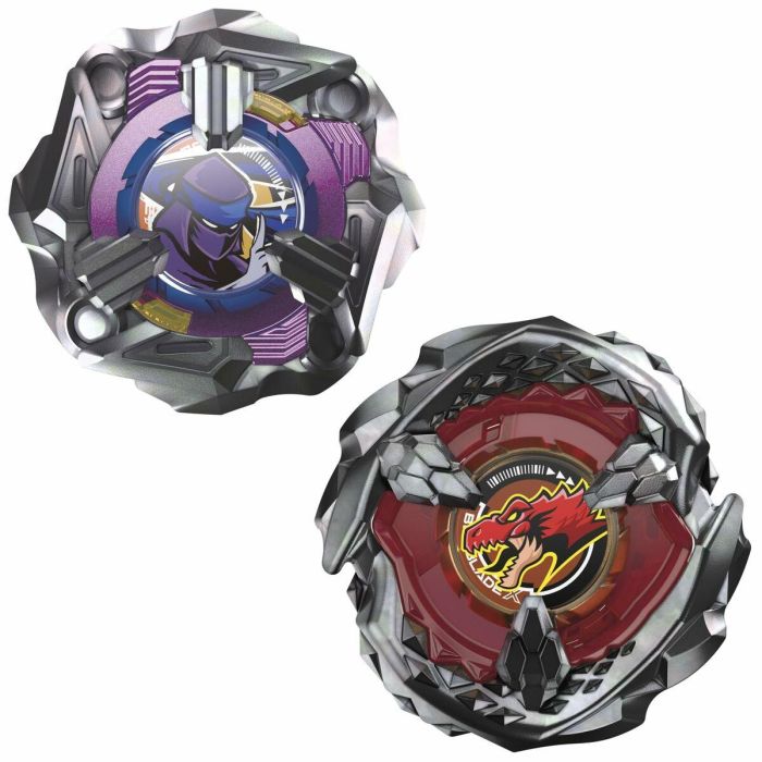 Hasbro Beyblade X Juego Beat Tyranno 4-70Q & Knife Shinobi 4-80HN para Niños +8 Años 8