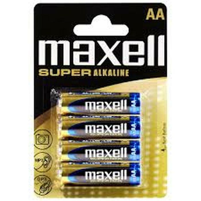 Maxell 4DB Pilas Alcalinas Super LR-6 AA