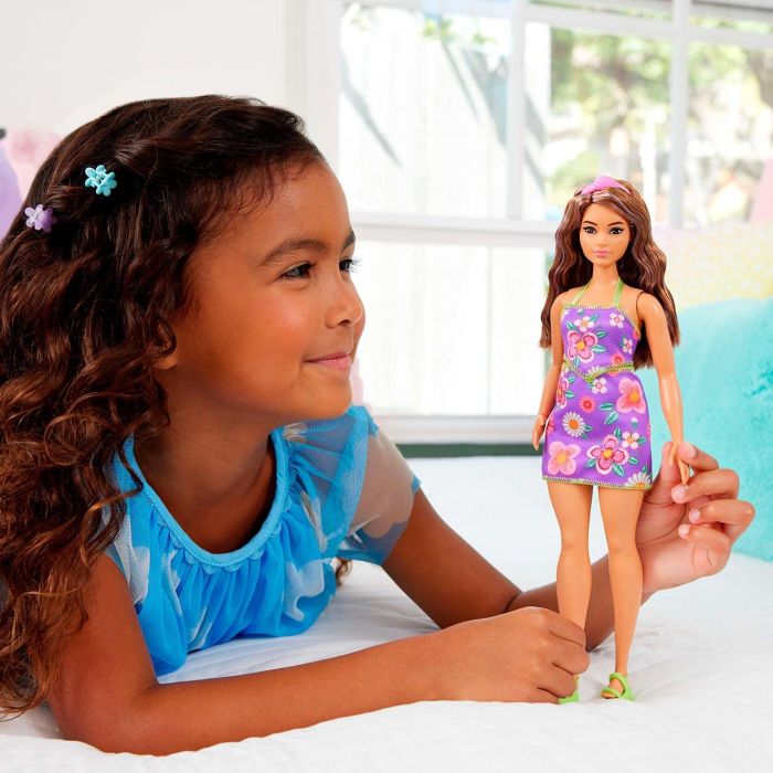 Barbie Muñeca Fashionista Traje De Flores JJN57 Mattel 6