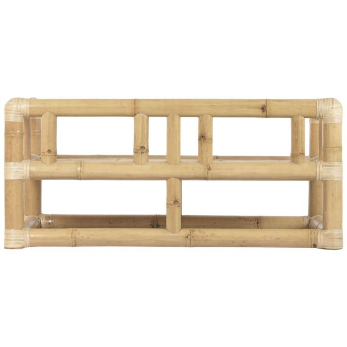 DKD Home Decor Sofá Tropical de Bambú y Ratán, Set de 4 Piezas, 135 cm Ancho x 70 cm Largo x 80 cm Alto 9