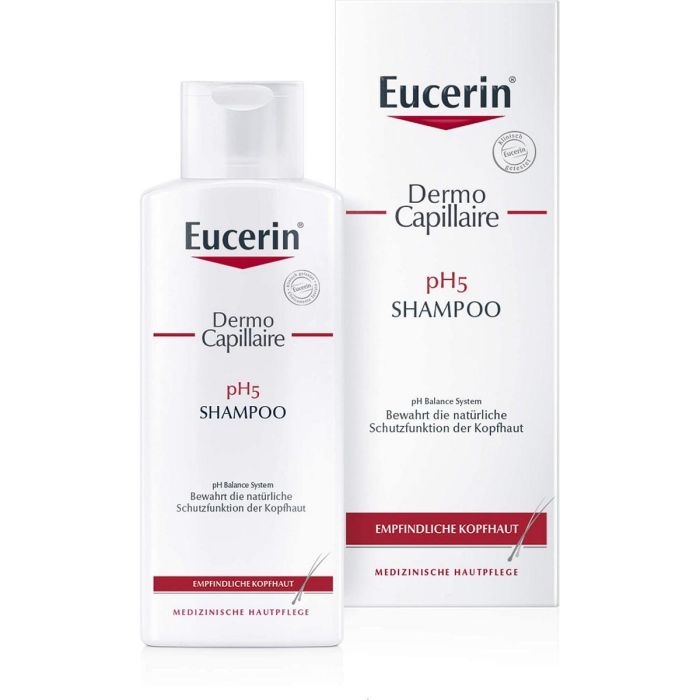 Eucerin PH5 Champú Suave para Cuero Cabelludo Sensible, Brillo, Limpia y Acondiciona, Protege Defensas Naturales 250 ml 0 Eucerin PH5 Champú Suave para Cuero Cabelludo Sensible, Brillo, Limpia y Acondiciona, Protege Defensas Naturales 250 ml 0