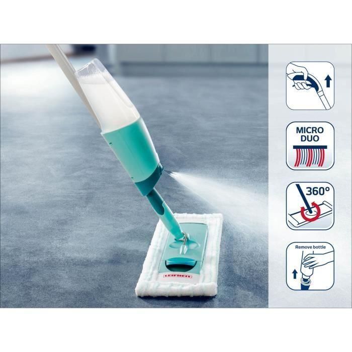 LEIFHEIT Easy Spray XL 56690 - Escoba rociadora cómoda con tanque rociador en el mango 1 LEIFHEIT Easy Spray XL 56690 - Escoba rociadora cómoda con tanque rociador en el mango 1